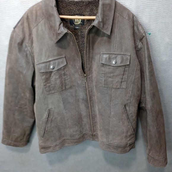 Bradford Exchange Land of the Free American Eagle Flag Leather Bomber Jacket Lar - Picture 7 of 9